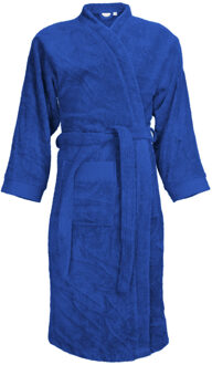 The One Towelling The One Badstoffen Badjas zonder capuchon Royal Blue L/XL