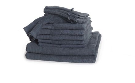 The One Towelling The One Familie Voordeelpakket Antraciet - 12 stuks