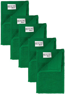 The One Towelling The One Gastendoek 500 gram 30x50 cm Groen (5 stuks)