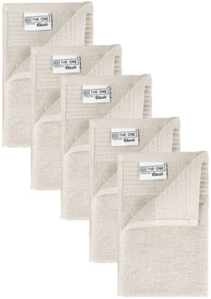 The One Towelling The One Gastendoek 500 gram 30x50 cm Ivory (5 stuks) Creme