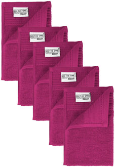 The One Towelling The One Gastendoek 500 gram 30x50 cm Magenta (5 stuks)