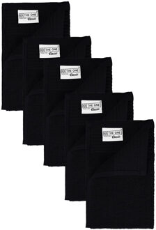 The One Towelling The One Gastendoek 500 gram 30x50 cm Zwart (5 stuks)
