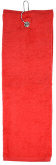 The One Towelling The One Golfhanddoek 450 gram Rood