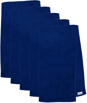 The One Towelling The One Sporthanddoek 30x130 cm 450 gram Donker blauw (5 stuks) Donkerblauw
