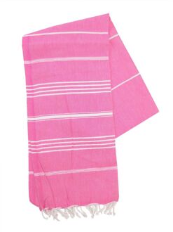 The One Towelling The One Towelling Hamamdoek Magenta/Wit