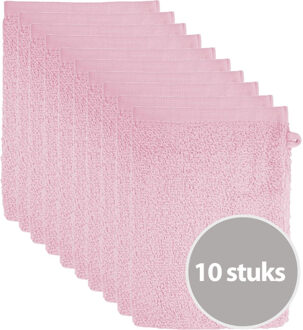 The One Towelling The One Voordeelpakket Washandjes Light Pink - 10 stuks Roze - 15x21 cm