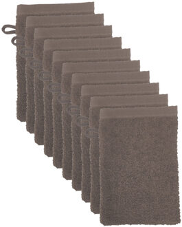 The One Towelling The One Washandjes Taupe - 10 stuks - 15x21 cm