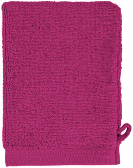 The One Towelling Washand 16 X 21 Cm Magenta Roze