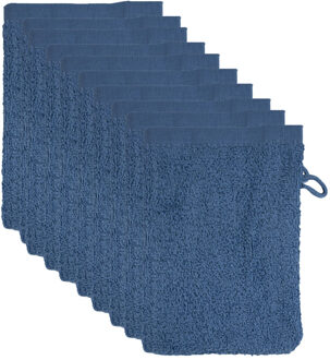 The One Voordeelpakket Washandjes Faded Denim - 10 stuks