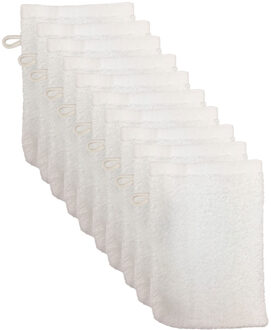 The One Voordeelpakket Washandjes Wit - 10 stuks