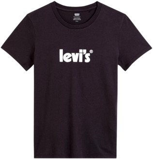 The Perfect Tee T-shirt met logoprint Zwart - XS