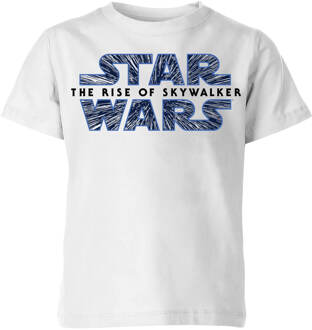 The Rise of Skywalker Hyperspace Logo Kids' T-Shirt - White - 122/128 (7-8 jaar) Wit - M