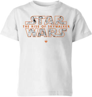 The Rise of Skywalker Logo Kids' T-Shirt - White - 134/140 (9-10 jaar) - Wit