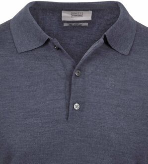 The Robert Long Sleeve Poloshirt Merino Antraciet - S,XL,XXL
