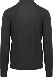 The Robert Long Sleeve Poloshirt Merino Zwart - M,S,XL,XXL