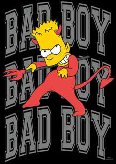 The Simpsons Bad Boy Bart Women's Cropped Hoodie - Black - XS - Zwart