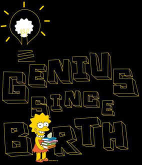 The Simpsons Genius Since Birth Women's Cropped Hoodie - Black - XS - Zwart