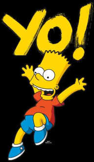 The Simpsons Yo! Bart Women's Cropped Hoodie - Black - XS - Zwart