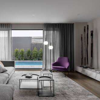 The Sixth Sense LED vloerlamp, 2-lamps zwart, wit