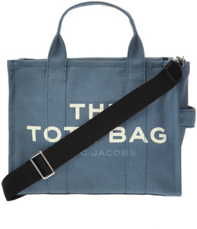 The Small Traveler Tote handtas met logo Blauw - 1 maat