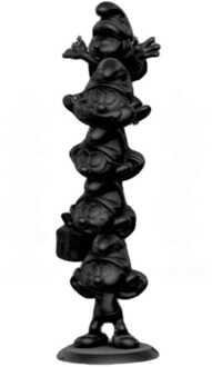 The Smurfs Resin Statue Smurfs Column Black Edition 50 cm