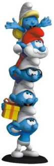 The Smurfs Statue Smurfs Column Polychrome Edition 50 cm