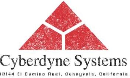 The Terminator Cyberdyne Systems Logo Unisex Ringer T-Shirt - White/Black - XL