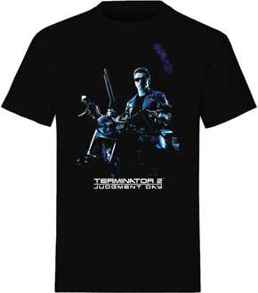 The Terminator T-Shirt Bike Pose Black Size L