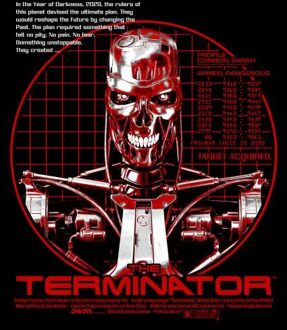 The Terminator Target Acquired Hoodie - Black - L