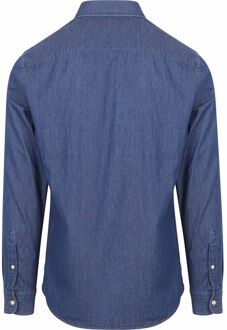 The Tommy Denim Overhemd Chambray Blauw Donkerblauw - S