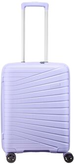 The Vibe 4-wiel Handbagage Trolley 55 cm - 38 liter - 55x40x20 cm - lilac hardcase koffer lichtgewicht koffer Paars - H 55 x B 40 x D 20 cm