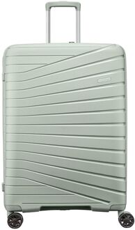 The Vibe 4-wiel Trolley 75 cm - Uitbreidbaar 110/125 liter - 75x50x33 cm - groen hardcase koffer lichtgewicht koffer - H 75 x B 50 x D 33 cm