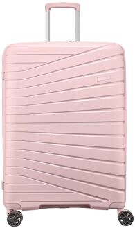 The Vibe 4-wiel Trolley 75 cm - Uitbreidbaar 110/125 liter - 75x50x33 cm - roze hardcase koffer lichtgewicht koffer - H 75 x B 50 x D 33 cm