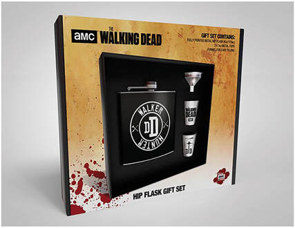 The Walking Dead Walking Dead Hip Flask Set "Walker Hunter"