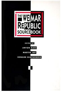 The Weimar Republic Sourcebook