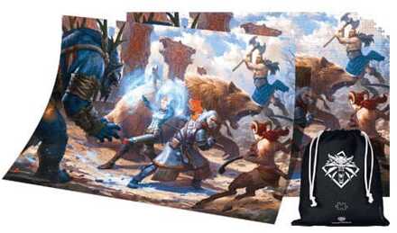The Witcher III: Wild Hunt Gaming Puzzle Geralt & Triss in Battle (1000 pieces)