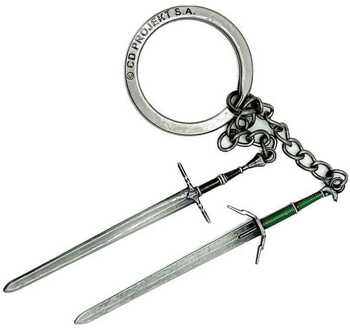 The Witcher III: Wild Hunt Keychain Geralt Two Swords