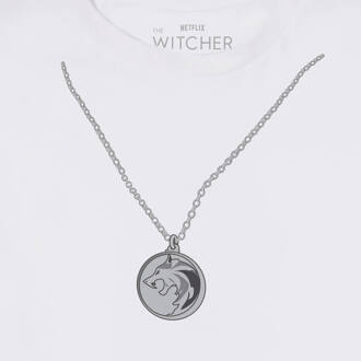 The Witcher Necklace Unisex T-Shirt - White - M - Wit