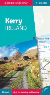 The Xploreit Map Of County Kerry Ireland - Xploreit Atlantic Counties - Mike Meagher