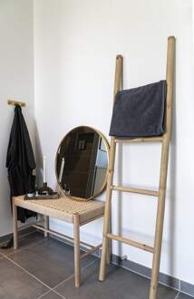 Thea teak houten ladder - 150 x 50 cm Bruin