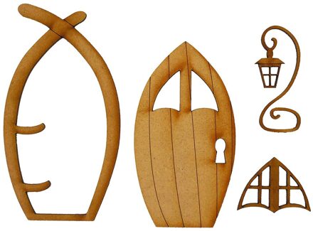 Theater Decoratie Deur Craft Deur Gebruikt Voor Zelf-assemblage Elfin Deur Deur Set