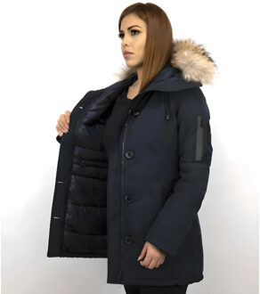 TheBrand Donsjas Thebrand  Lange Parka Jas Bontkraag