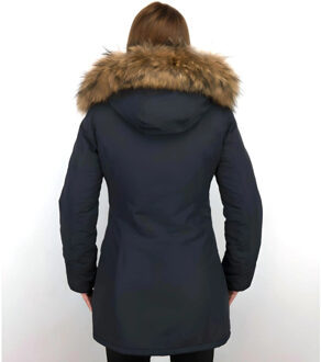 TheBrand parka jassen Thebrand Winterjassen - Dames Winterjas Wooly Lang - Bontkraag - Parka St