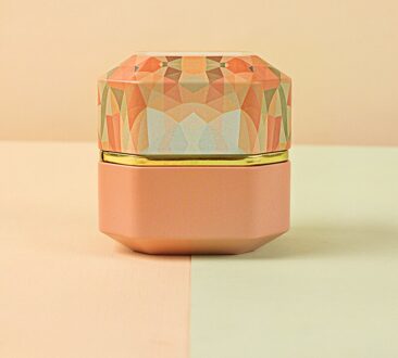 Thee Blikjes Achthoekige Kaars Bloem Thee Blikjes Draagbare Universele Keuken Thee Doos Blikken Snoep Blikjes Thee Blikjes Opslag doos oranje