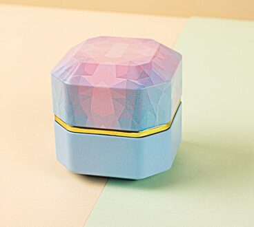 Thee Blikjes Achthoekige Kaars Bloem Thee Blikjes Draagbare Universele Keuken Thee Doos Blikken Snoep Blikjes Thee Blikjes Opslag doos roze