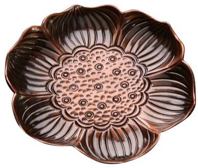 Thee Coaster Theekopje Legering Anti-Brandwonden Isolatie Pad Theeceremonie Bekerhouder Thee Mat Set Accessoires- 02