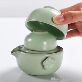 Thee Cup Je Oven Crack Cup Een Pot Reizen Thee Set Outdoor Thee Zakken Verpakt Bourgondië