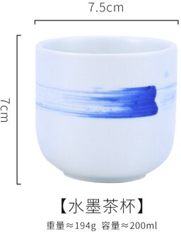 Thee Cup, Water Cup, Grof Aardewerk, Hand Geschilderd Huishouden, teaset Keuken Servies Theekopje Arabische Koffie Cup Set