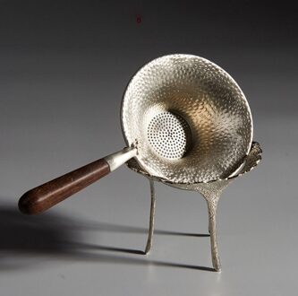 Thee Filter Zuiver Tin met ebbenhouten Handvat Teaset Theepot Thee Accessoires thee Set