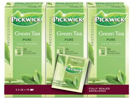 thee, Groene thee Pure, pak van 25 zakjes van 1,5 gram